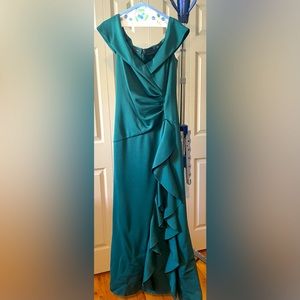 Off the shoulder long dress for wedding